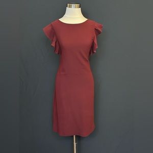 Burgundy Lark & Ro Sheath Dress